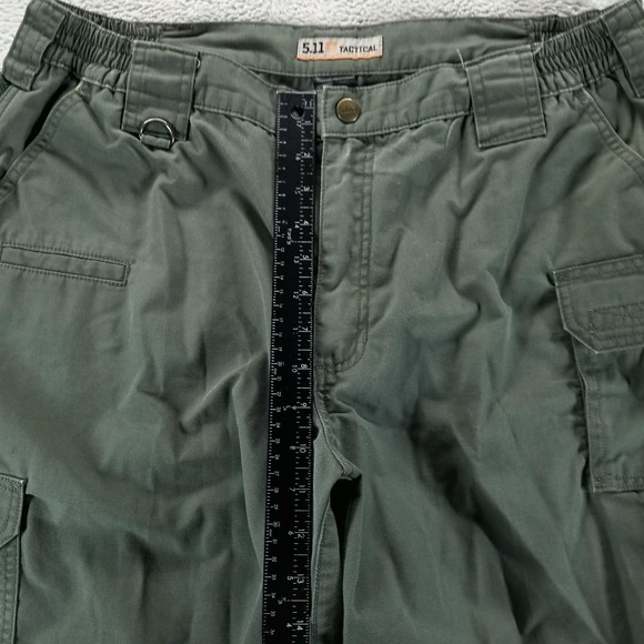 5.11 Tactical Shorts Mens 38 Green Cargo Ripstop Outdoor Hiking Workwear - Picture 5 of 9